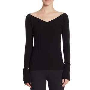 Theory Wide V Neck Top